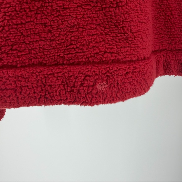 Athleta Girl Red Fleece Sherpa Zip Coat Jacket XXL 16 - Picture 7 of 7